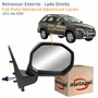 Retrovisor Fiat Palio Weekend Adventure Locker 2011 Até 2020 Com Controle Com Pisca Lado Direito Passageiro