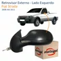 Retrovisor Fiat Strada 2008 Até 2011 2 Portas Com Controle METAGAL Lado Esquerdo Motorista