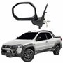 Retrovisor Fiat Strada Adventure Locker 2008 Até 2013 Com Controle Com Pisca Lado Esquerdo Motorista