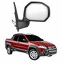 Retrovisor Fiat Strada Adventure Locker 2008 2009 2010 2011 Elétrico Com Pisca Lado Direito Passageiro