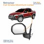 Retrovisor Fiat Strada Adventure Locker 2008 2009 2010 2011 Elétrico Com Pisca Lado Esquerdo Motorista
