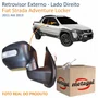 Retrovisor Fiat Strada Adventure Locker 2011 Até 2013 Com Controle Com Pisca METAGAL Lado Direito Passageiro