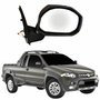 Retrovisor Fiat Strada Adventure Locker 2012 2013 2014 Elétrico Com Pisca Lado Direito Passageiro