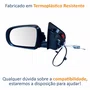 Retrovisor Fiat Toro 2016 Até 2023 Com Controle Manual Sem Pisca METAGAL Lado Esquerdo Motorista