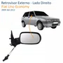 Retrovisor Fiat Uno Economy 2009 Até 2012 4 Portas Com Controle Lado Direito Passageiro