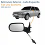 Retrovisor Fiat Uno Economy 2009 Até 2012 4 Portas Com Controle Lado Esquerdo Motorista
