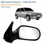 Retrovisor Fiat Uno Economy 2009 Até 2012 4 Portas Sem Controle Lado Direito Passageiro