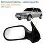Retrovisor Fiat Uno Economy 2009 Até 2012 4 Portas Sem Controle Lado Esquerdo Motorista