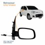 Retrovisor Fiat Uno Vivace 2011 2012 2013 2014 2 Portas Com Controle Lado Direito Passageiro