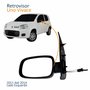 Retrovisor Fiat Uno Vivace 2011 2012 2013 2014 2 Portas Com Controle Lado Esquerdo Motorista