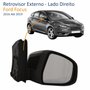 Retrovisor Ford Focus 2016 Até 2019 Com Pisca Elétrico Lado Direito Passageiro