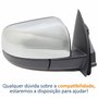 Retrovisor Ford Ranger 2012 Até 2023 Elétrico Com Capa Cromada Lado Direito Passageiro Original