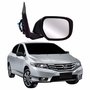Retrovisor Honda City 2009 Até 2014 Elétrico Sem Pisca Com 3 Fios Lado Direito Passageiro