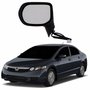 Retrovisor Honda Civic 2007 2008 2009 2010 2011 Elétrico Com Pisca 5 Fios Lado Esquerdo Motorista