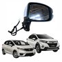 Retrovisor Honda Fit 2014 Até 2021 Wrv 2018 2019 Elétrico Com Pisca 5 Fios Lado Direito Passageiro