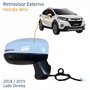 Retrovisor Honda Wrv 2018 2019 Elétrico Com Pisca 5 Fios Lado Direito Passageiro