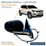 Retrovisor Jeep Compass 2021 Até 2023 Com Pisca Foldway Lado Direito Passageiro