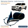 Retrovisor Jeep Compass 2021 Até 2023 Com Pisca Foldway Lado Esquerdo Motorista