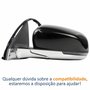 Retrovisor Jeep Compass 2021 2022 2023 2024 Elétrico Com Pisca Cromado Lado Esquerdo Motorista Original