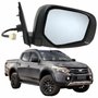 Retrovisor Mitsubishi L200 Triton 2017 2018 2019 2020 Elétrico Com Pisca Capa Preta Retrátil Lado Direito Passageiro