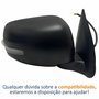 Retrovisor Mitsubishi L200 Triton 2017 2018 2019 2020 Elétrico Com Pisca Capa Preta Retrátil Lado Direito Passageiro