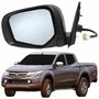 Retrovisor Mitsubishi L200 Triton 2017 2018 2019 2020 Elétrico Com Pisca Capa Cromada Retrátil Lado Esquerdo Motorista