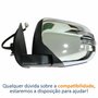 Retrovisor Mitsubishi L200 Triton 2017 2018 2019 2020 Elétrico Com Pisca Capa Cromada Retrátil Lado Esquerdo Motorista
