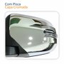 Retrovisor Mitsubishi L200 Triton 2017 2018 2019 2020 Elétrico Com Pisca Capa Cromada Retrátil Lado Esquerdo Motorista