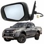 Retrovisor Mitsubishi L200 Triton 2017 2018 2019 2020 Elétrico Com Pisca Capa Preta Retrátil Lado Esquerdo Motorista
