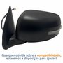 Retrovisor Mitsubishi L200 Triton 2017 2018 2019 2020 Elétrico Com Pisca Capa Preta Retrátil Lado Esquerdo Motorista
