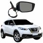 Retrovisor Nissan Kicks 2017 Até 2023 Com Pisca Foldway Câmera Lado Direito Passageiro