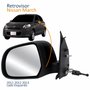 Retrovisor Nissan March 2011 2012 2013 Com Controle Lado Esquerdo Motorista