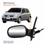 Retrovisor Renault Clio 2003 Até 2012 Com Controle Texturizado Lado Esquerdo Motorista