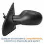 Retrovisor Renault Clio 2003 Até 2012 Com Controle Texturizado Lado Esquerdo Motorista