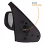Retrovisor Renault Clio 2003 Até 2012 Com Controle Capa Texturizada Lado Direito Passageiro
