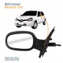 Retrovisor Renault Clio 2003 Até 2012 Com Controle Capa Texturizada Lado Esquerdo Motorista