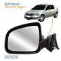 Retrovisor Renault Logan 2010 2011 2012 2013 2014 Elétrico Lado Esquerdo Motorista