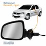 Retrovisor Renault Logan 2011 2012 2013 2014 Com Controle Capa Primer Lado Esquerdo Motorista