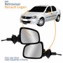 Par Retrovisor Renault Logan 2011 2012 2013 2014 Com Controle Capa Primer