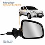Retrovisor Renault Sandero 2011 2012 2013 2014 Com Controle Capa Primer Lado Direito Passageiro