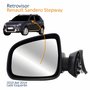 Retrovisor Renault Sandero Stepway 2010 2011 2012 2013 2014 Elétrico Lado Esquerdo Motorista