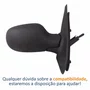 Retrovisor Renault Clio 2003 Até 2012 Symbol 2009 Até 2012 Com Controle Capa Texturizada Lado Direito Passageiro