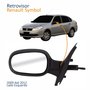 Retrovisor Renault Symbol 2009 2010 2011 2012 Com Controle Lado Esquerdo Motorista Retrovisor Renault Symbol 2009 2010 2011 2012 Com Controle Lado Esquerdo Motorista
