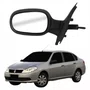 Retrovisor Renault Symbol 2009 Até 2012 Com Controle Capa Texturizada Lado Esquerdo Motorista