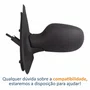 Retrovisor Renault Symbol 2009 Até 2012 Com Controle Capa Texturizada Lado Esquerdo Motorista