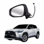 Retrovisor Toyota Corolla Cross 2020 Até 2023 Com Pisca Fechamento Lado Esquerdo Motorista
