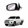 Retrovisor Toyota Hilux Srv 2016 Até 2023 Elétrico Com Pisca Fumê Foldway Luz De Cortesia Lado Esquerdo Motorista