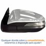 Retrovisor Toyota Hilux Srv 2016 2017 2018 2019 2020 Elétrico Com Pisca Capa Cromada Lado Esquerdo Motorista Original