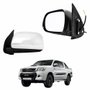 Retrovisor Toyota Hilux SRV 2012 2013 2014 2015 Cromado Sem Pisca Lado Esquerdo Motorista