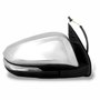 Retrovisor Toyota Hilux Sw4 2016 Até 2023 Elétrico Com Pisca Cristal Power Fold Luz De Cortesia Cromada Lado Direito Passageiro